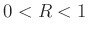$ 0<R<1$